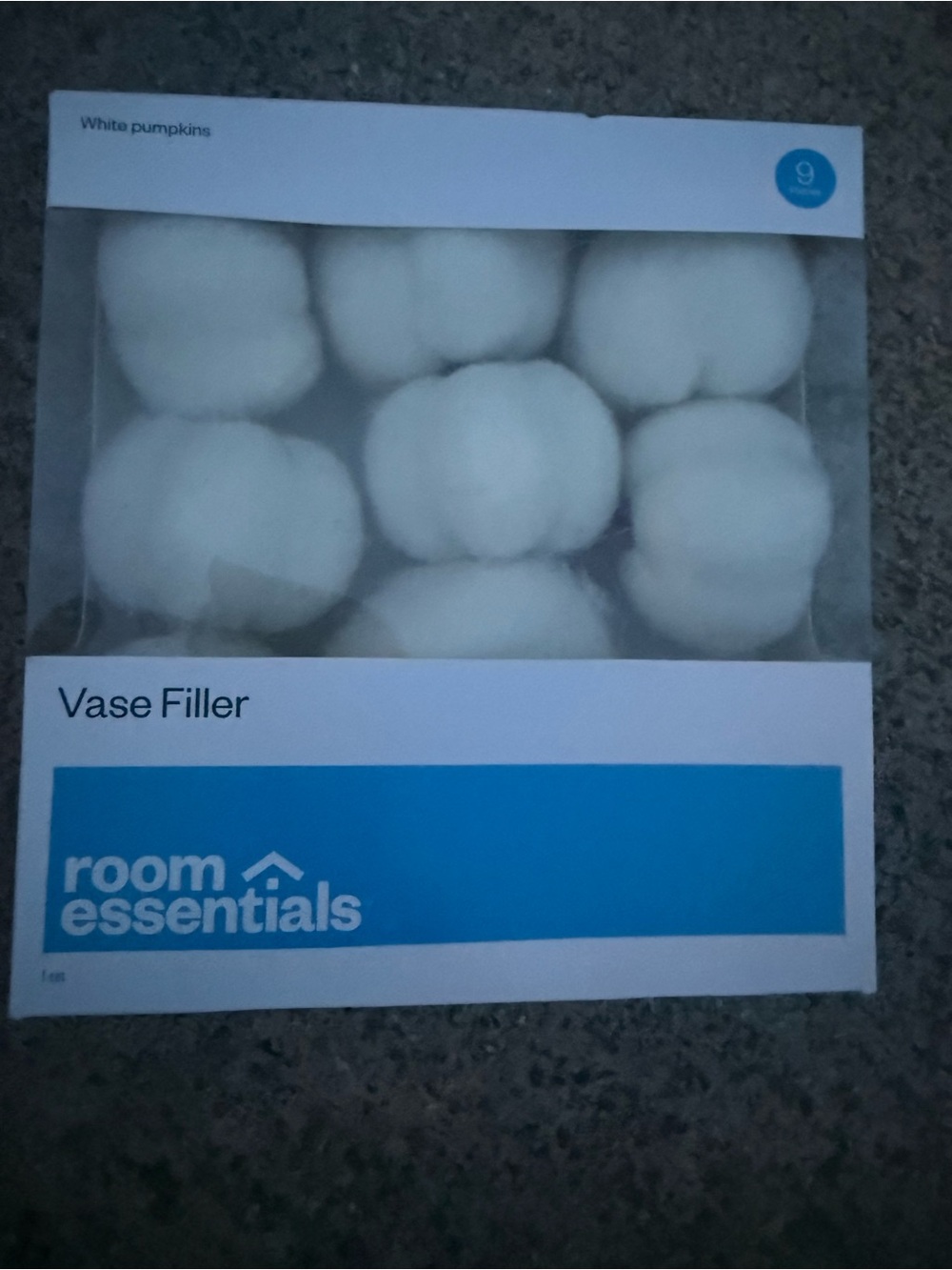 Room Essentials White Vase Filler Pumpkins-